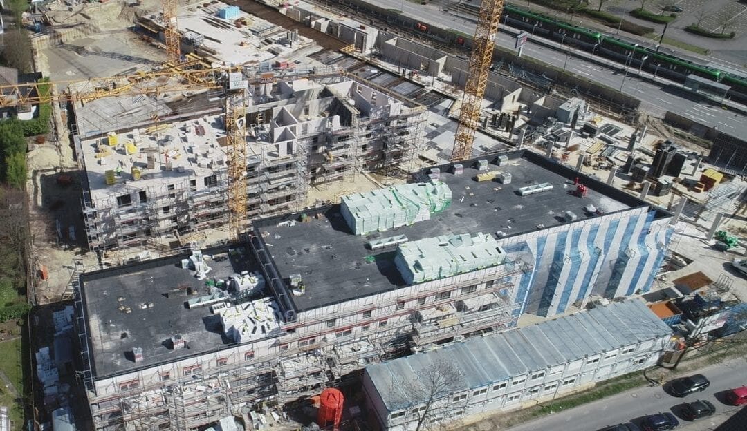 Drohnenaufnahmen Lahe-Quartier in Hannover
