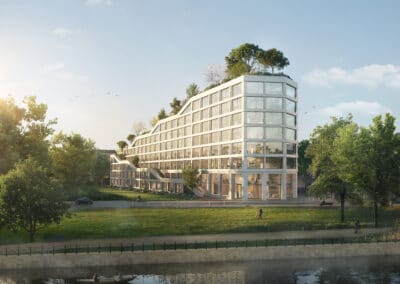 Neubau eines innovativen Bürokomplexes in Berlin