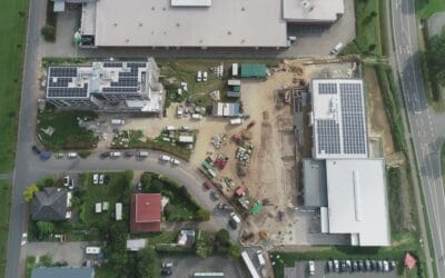 MBN-Luftbildaufnahmen Neubau ithub und Küchenstudio LOSING in Bissendorf