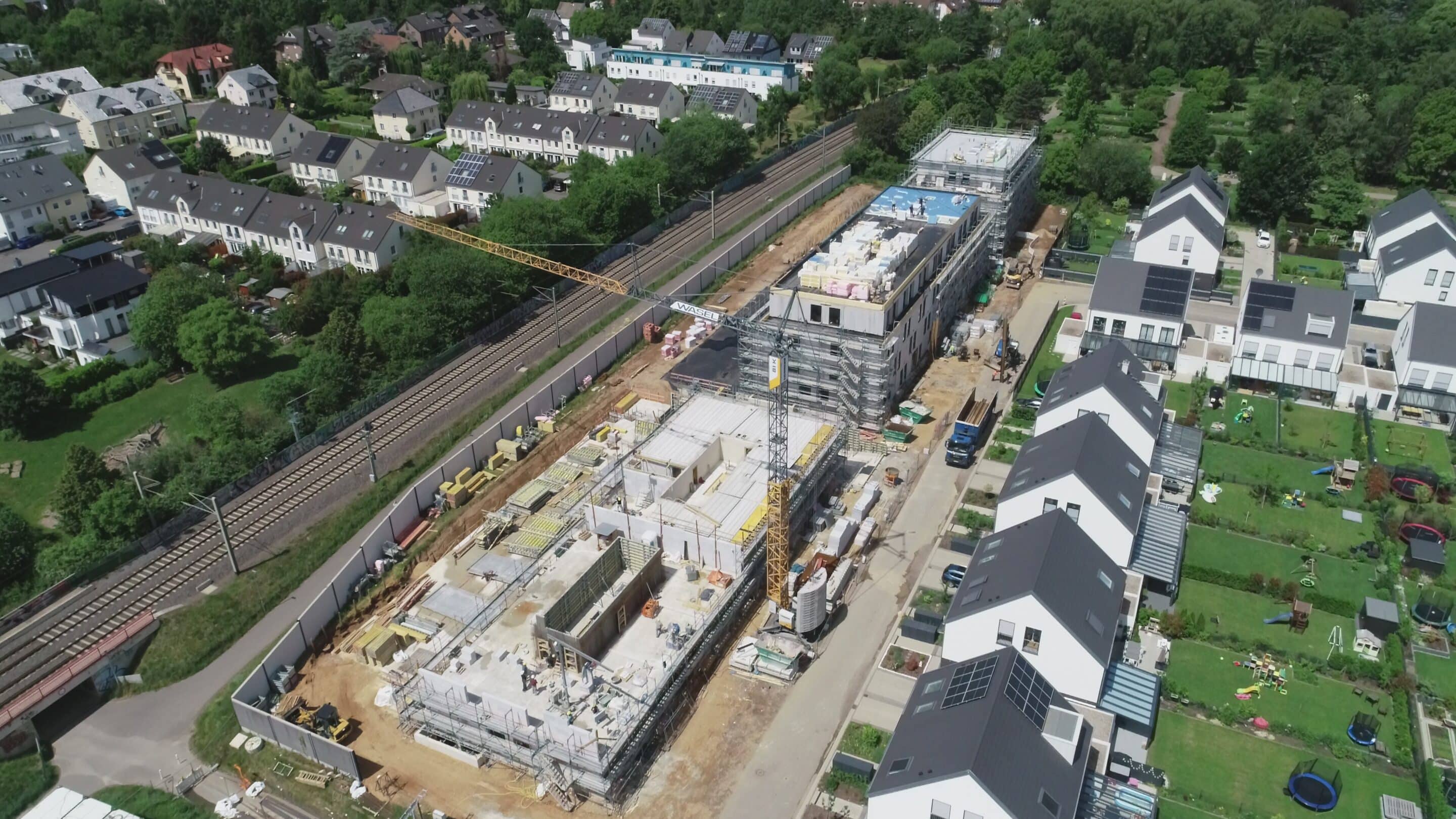 Klassenausflug auf die Baustelle des Wohnquartier GI-Carrée | © MBN GmbH