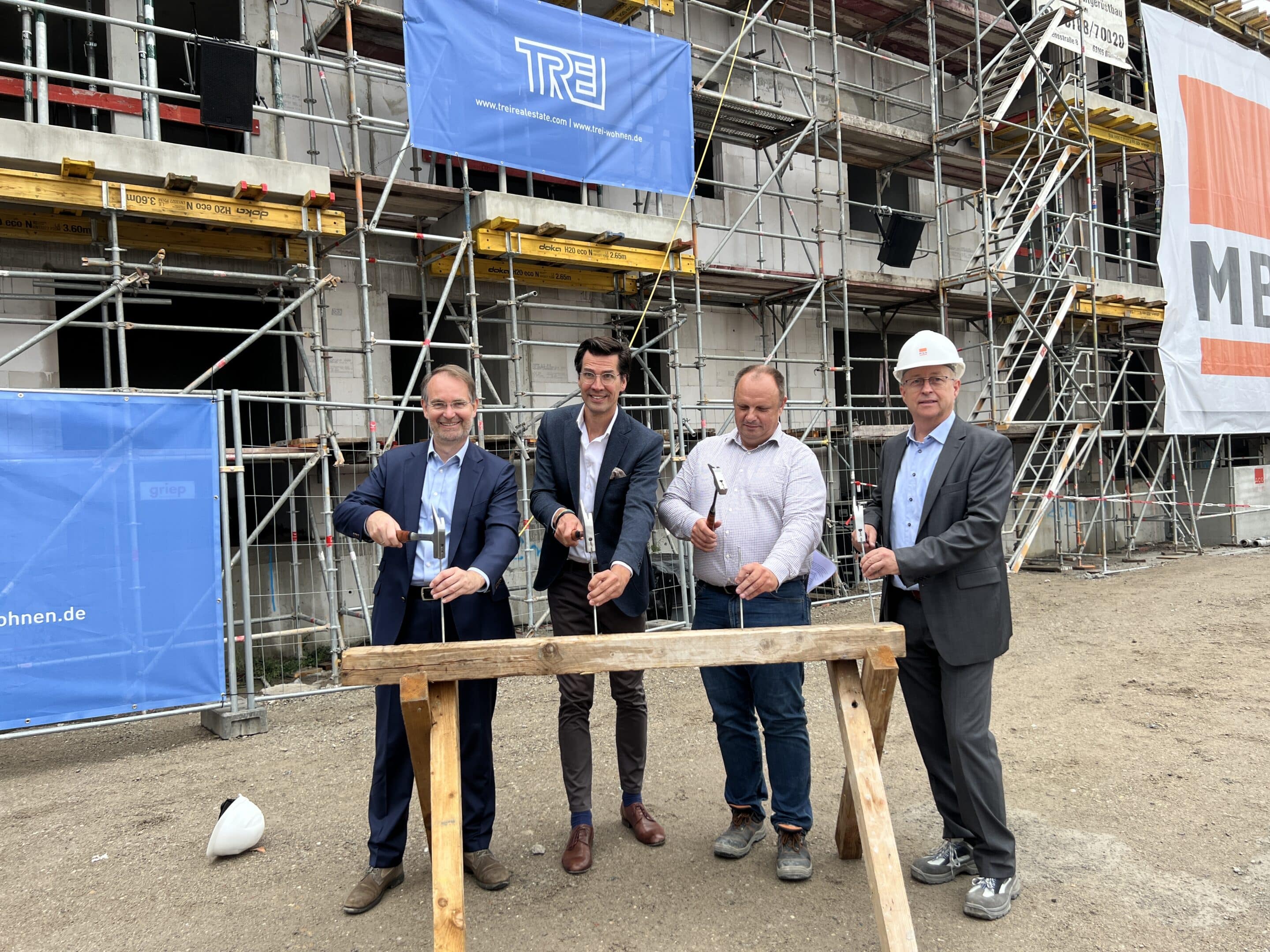 Richtfest Wohnkomplex Mainzer Zollhafen