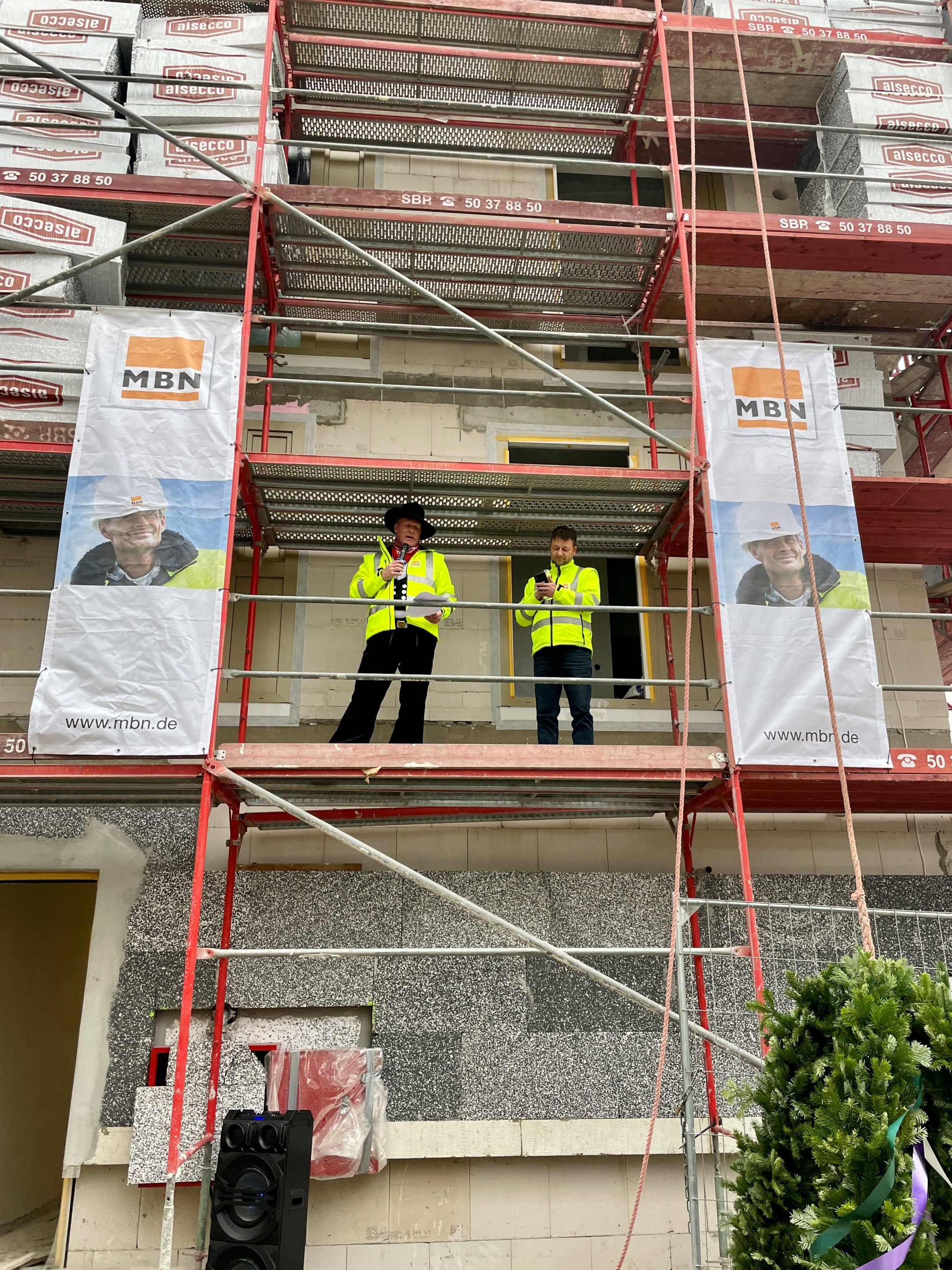 Richtfest Apartmentgebäude für Studierende in Berlin