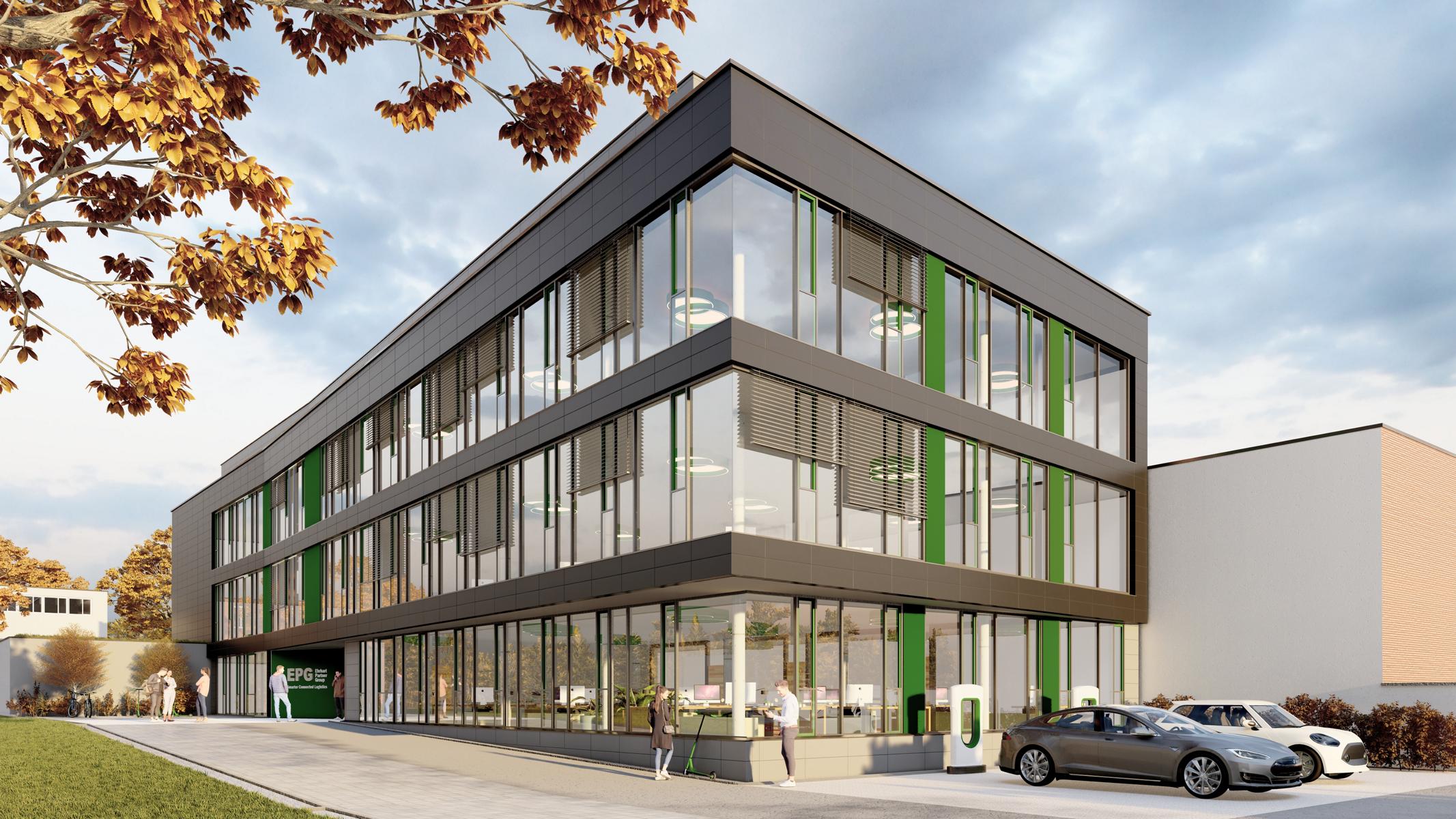 Visualisierung Bürogebäude Auf dem Königslande in Hamburg-Wandsbek