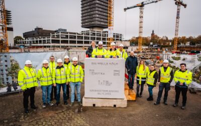 Grundsteinlegung des Bauvorhabens „DWK“ – Die Welle Köln