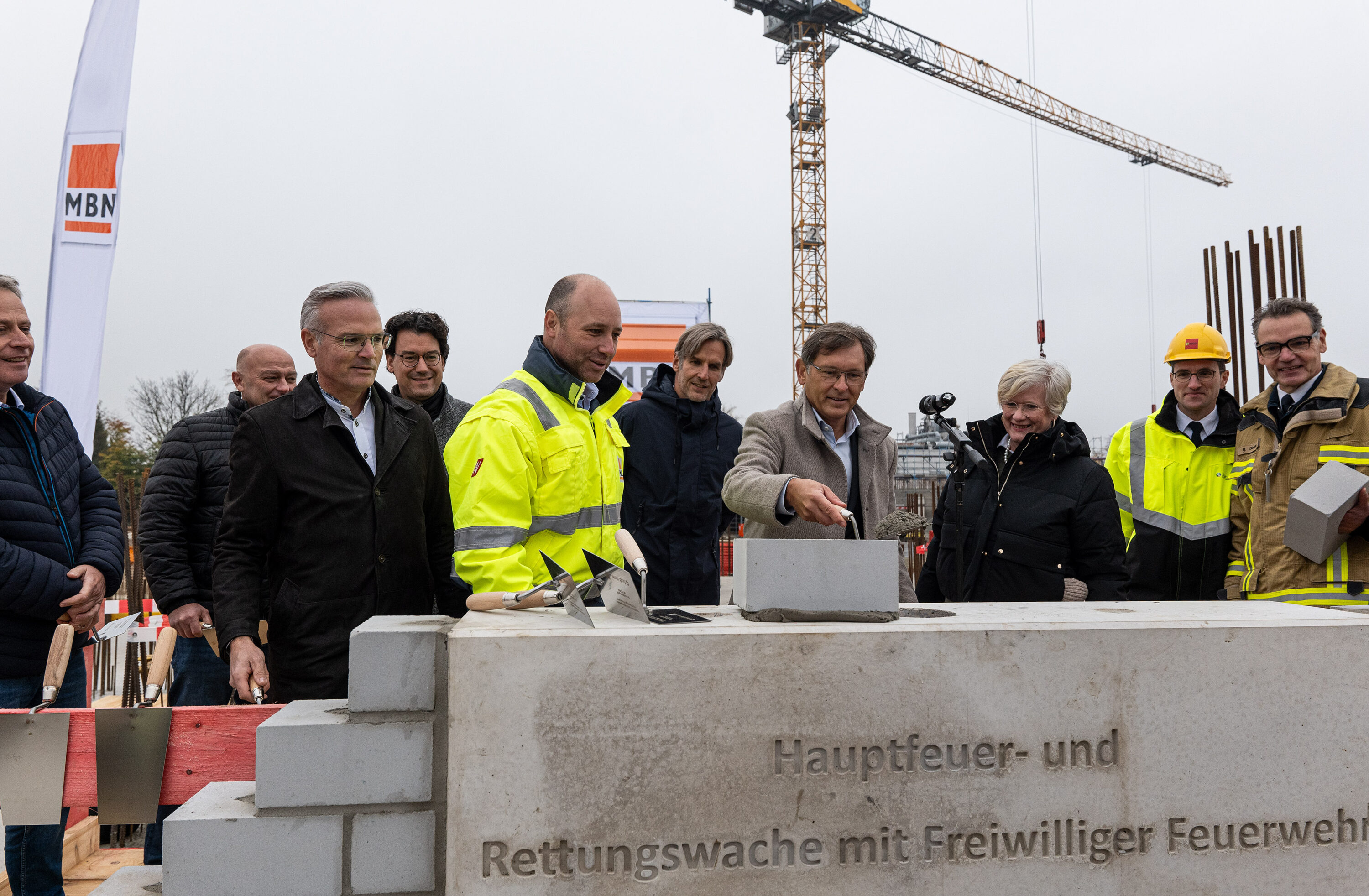 Grundsteinlegung Feuerwache in Herne