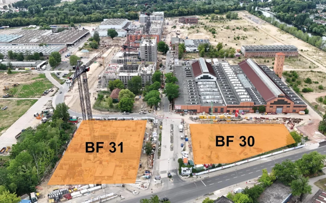 Hotelkomplex und Parkhaus für Das Neue Gartenfeld in Berlin-Spandau