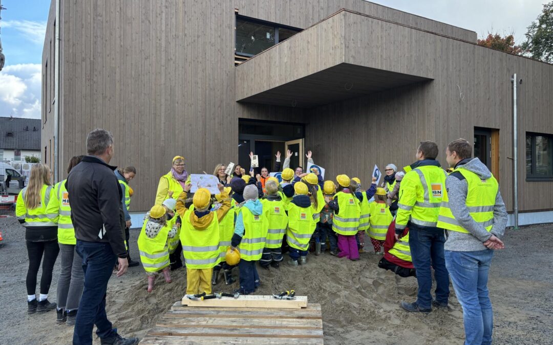 Kinderbaustelle bei der Kita Villa Kunterbunt in Hamm