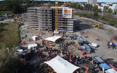 Grundsteinlegung für den Kesselbornpark in Rostock