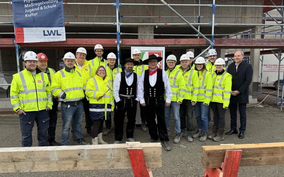 Richtfest der neuen LWL-Maßregelvollzugsklinik in Lünen
